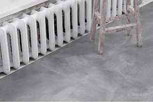 Кварцвиниловые полы Ceramo Vinilam Stone 8 мм 61602 Серый Бетон фото  | FLOORDEALER